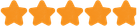 Five filled-in orange stars representing a five-star rating.