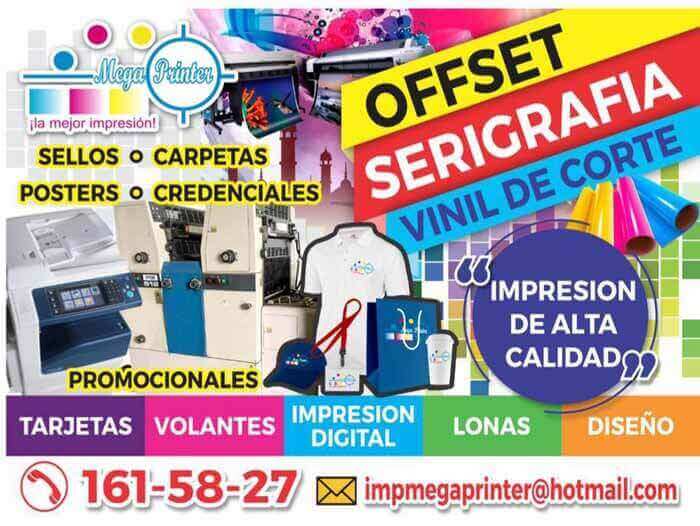 Imprenta y serigrafía en Villahermosa - MEGA PRINTER