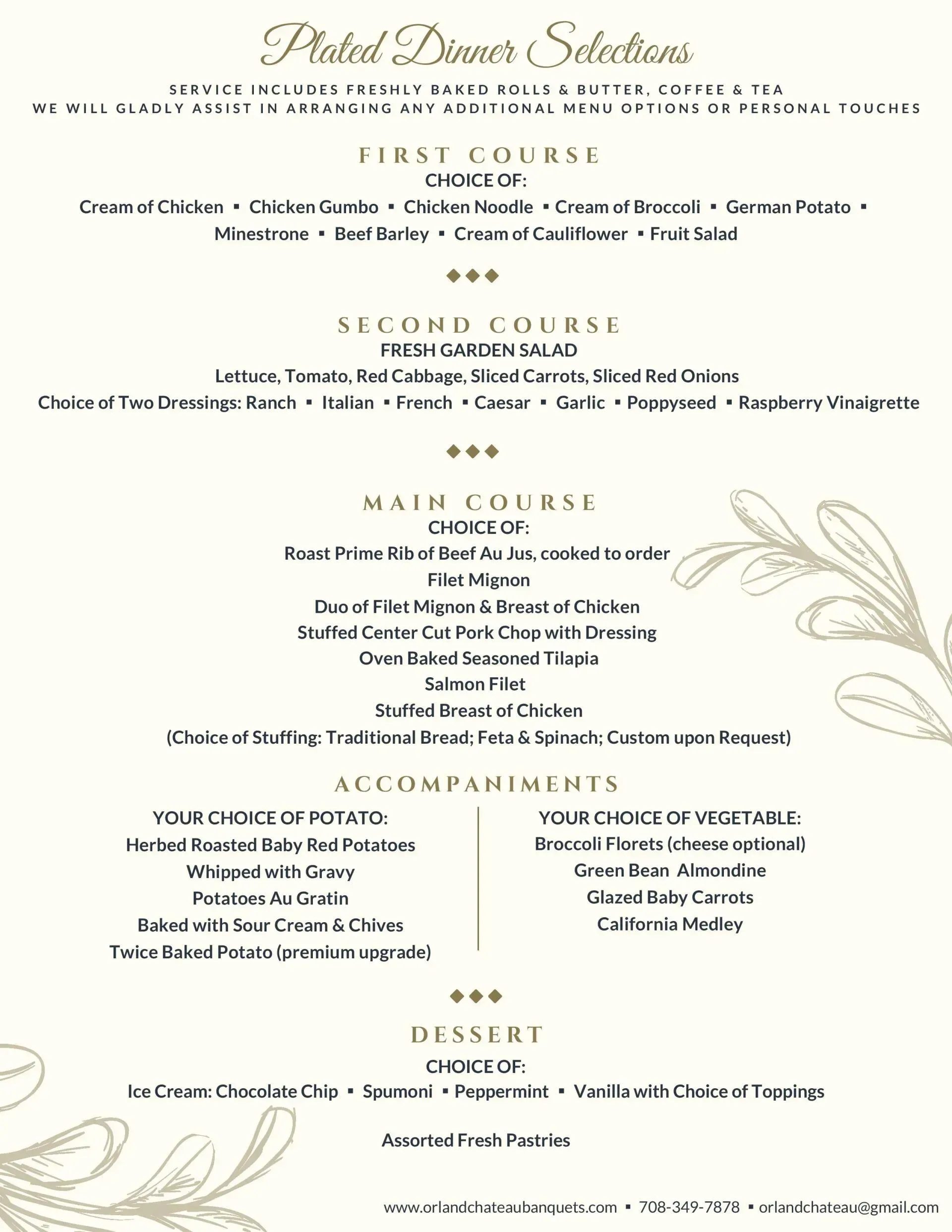 Cream wedding invitation with floral line art and centered elegant text on a light background