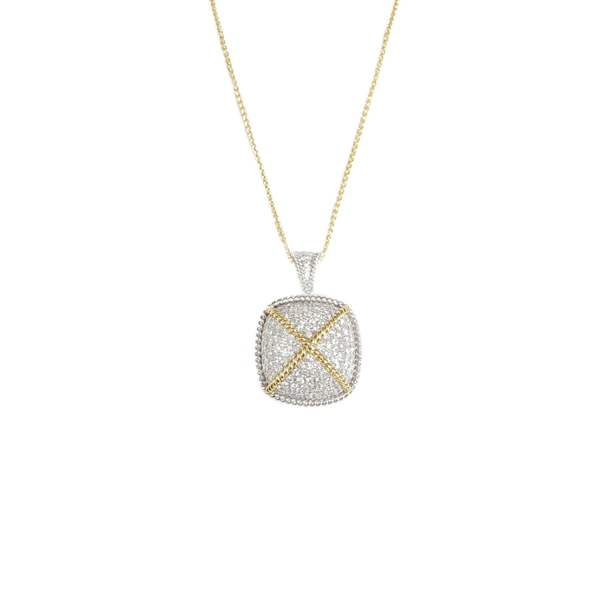 Diamond Two Tone Pendant