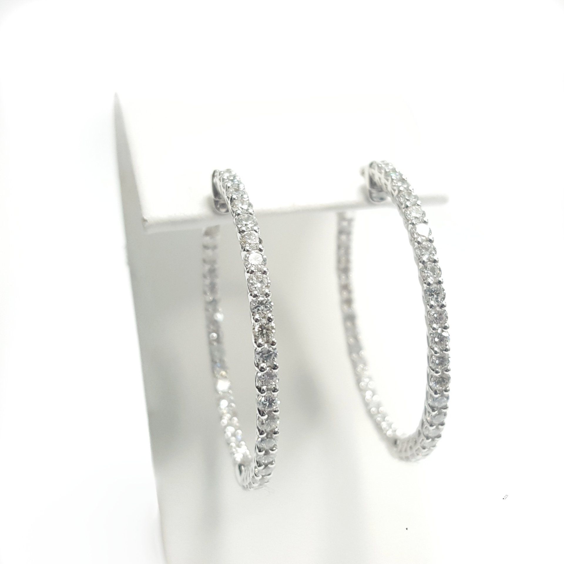 Large Diamond Hoops
