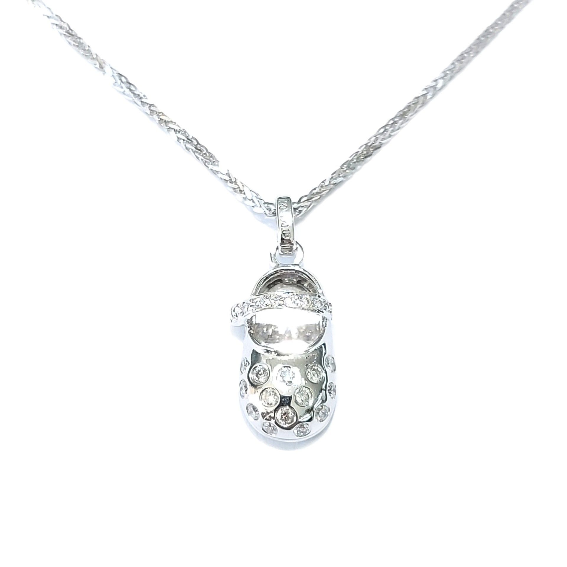 Diamond Shoe Pendant