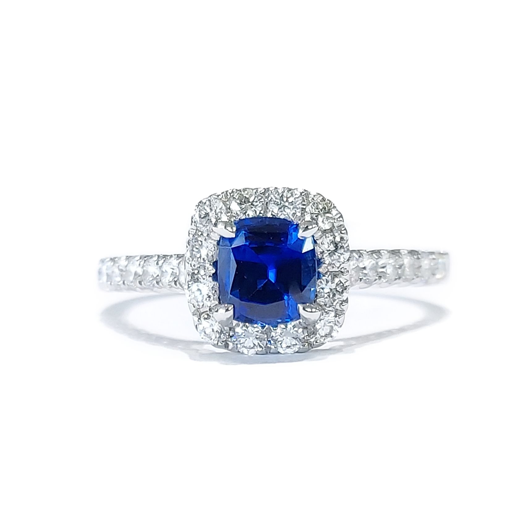 Cushion Cut Sapphire Ring