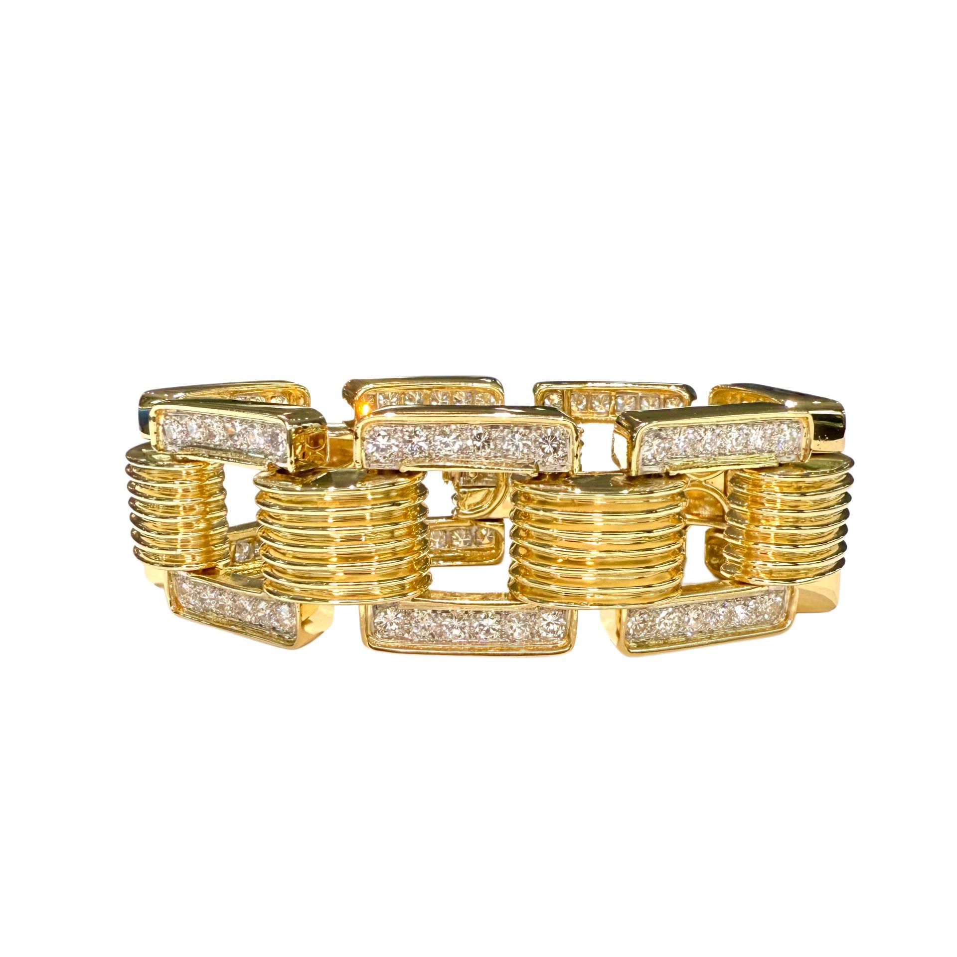 Diamond & Gold Bracelet