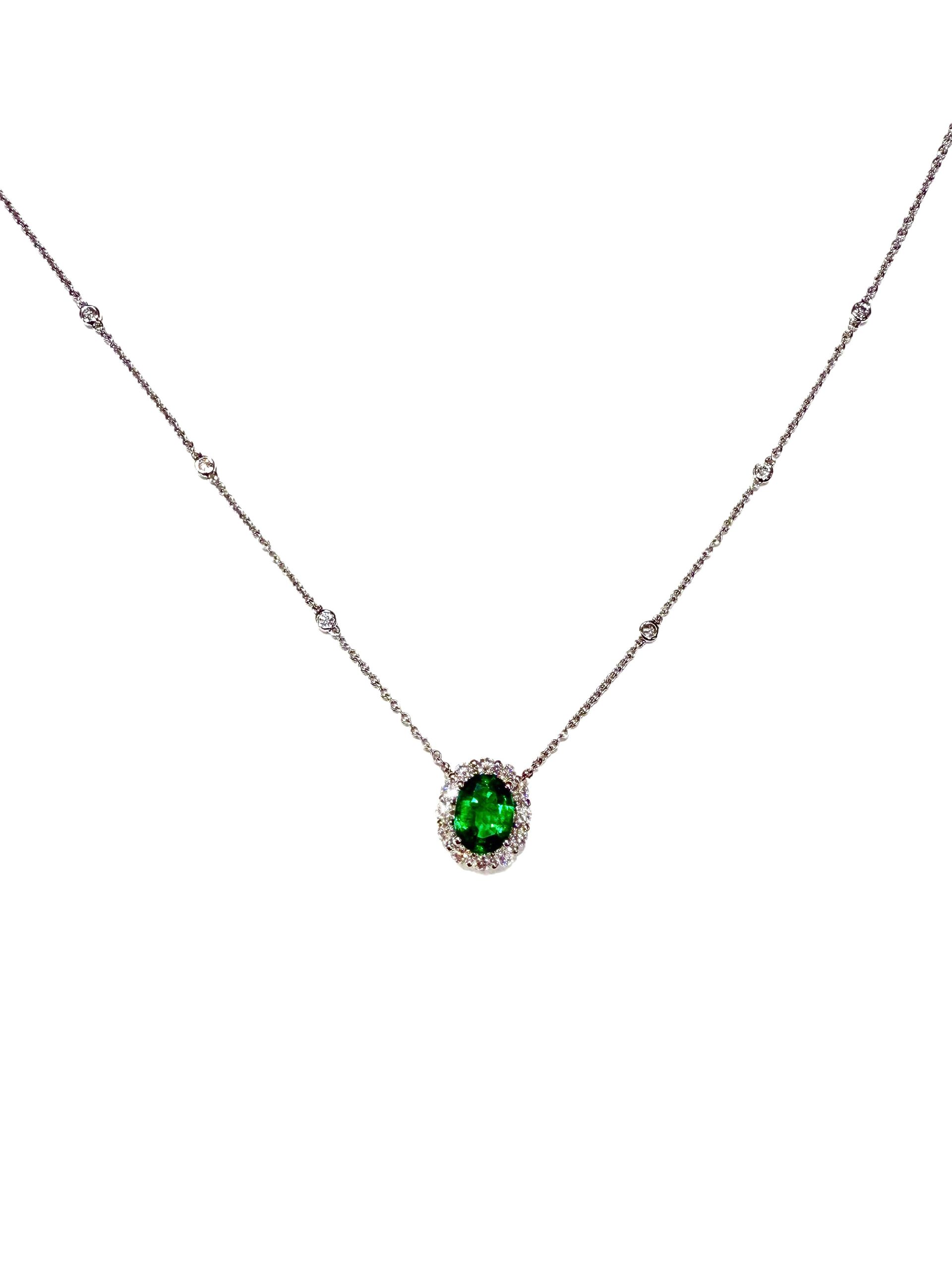 Emerald & Diamond Necklace