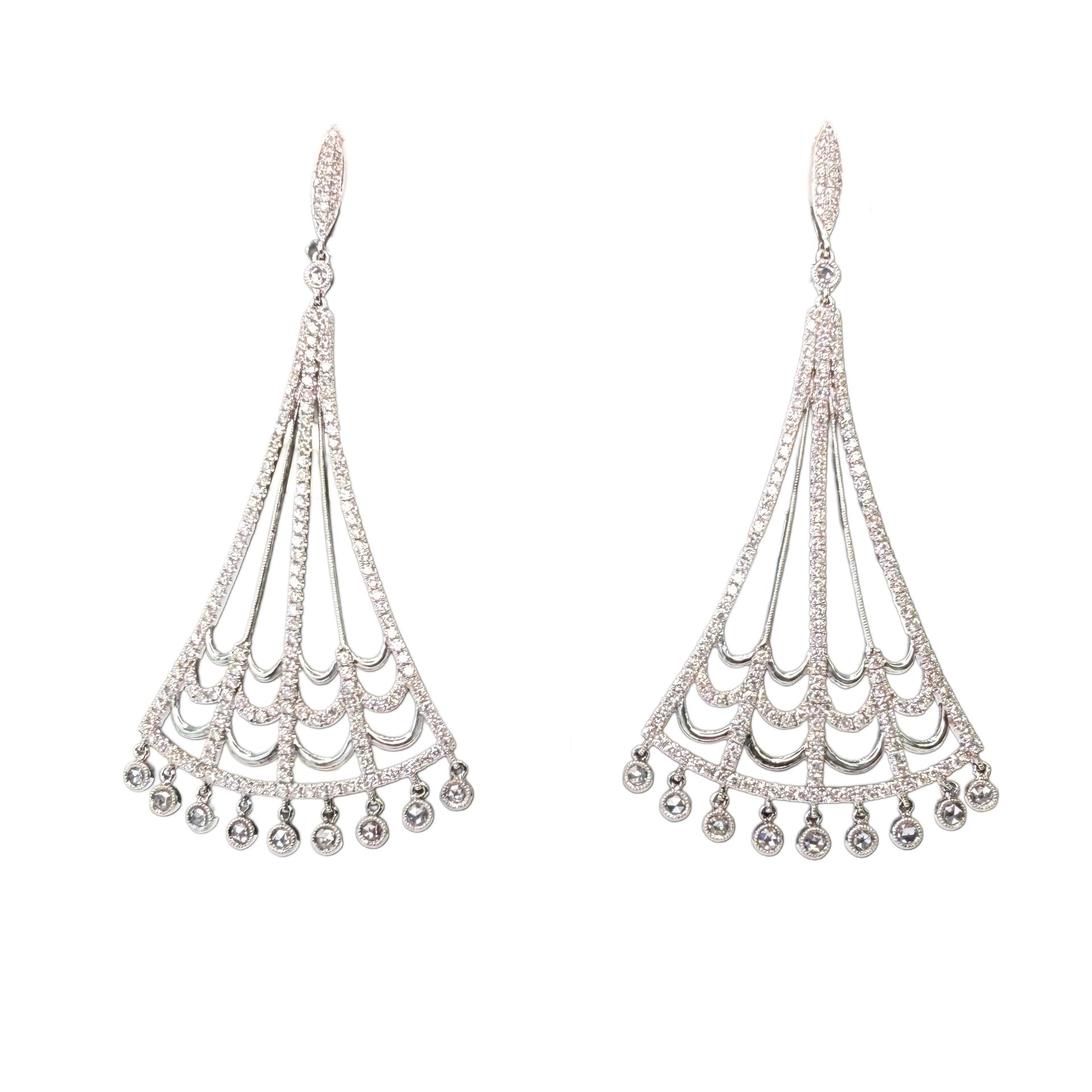 Diamond Dangle Earrings