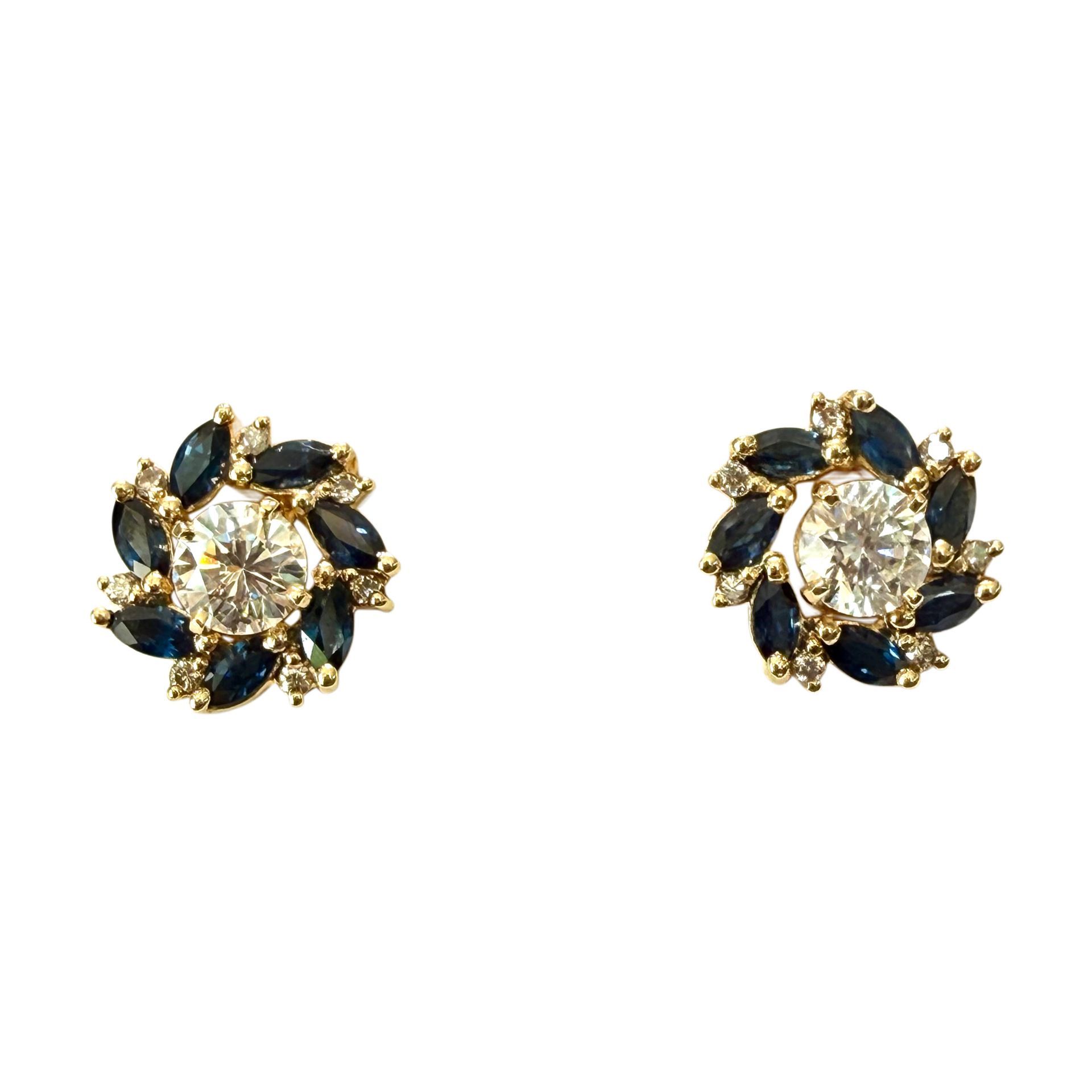 Diamond & Sapphire Earrings