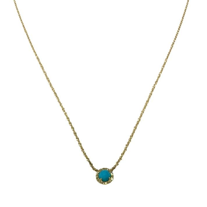 Turquoise & Diamond Pendant