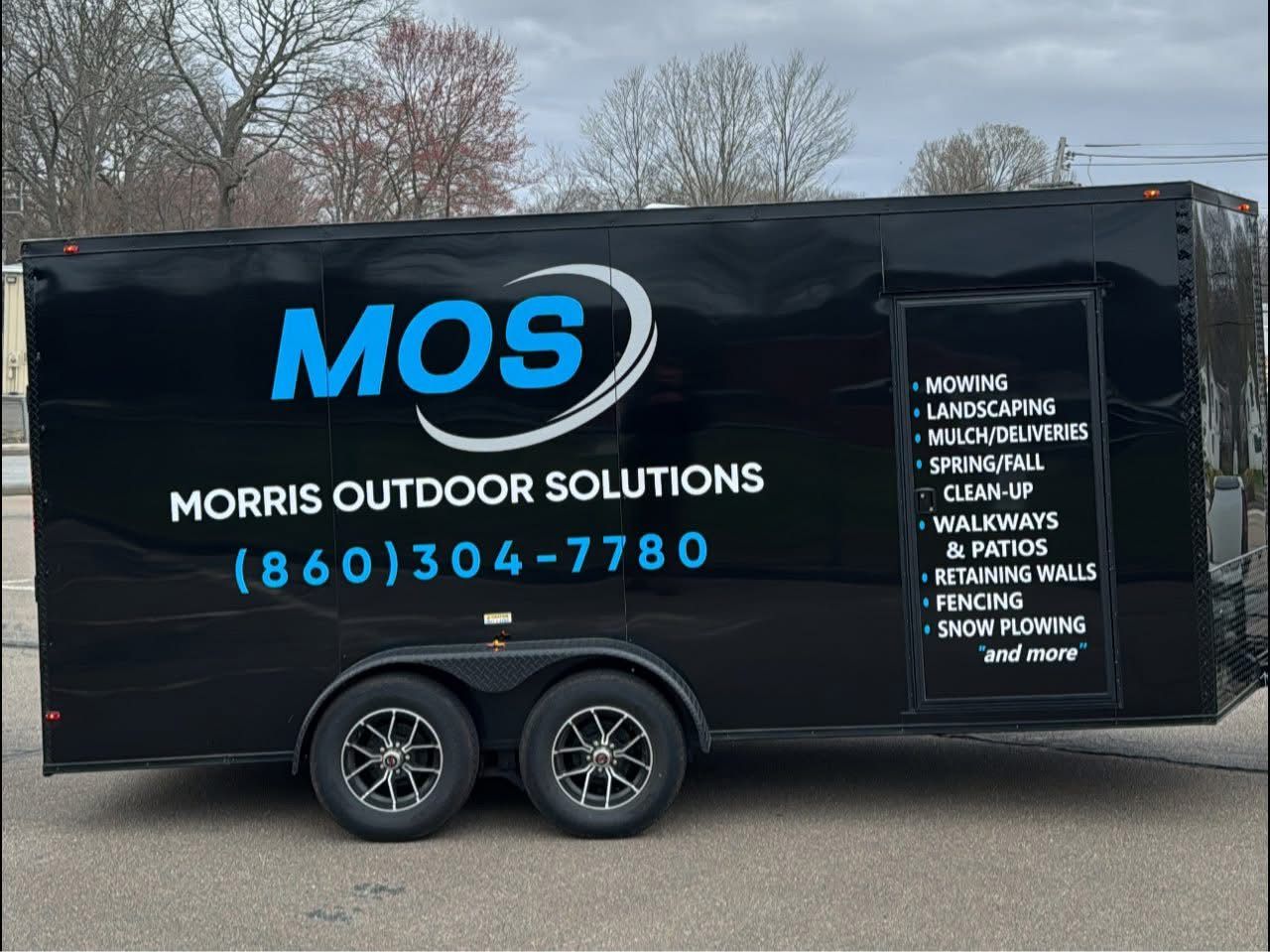 Black trailer with 