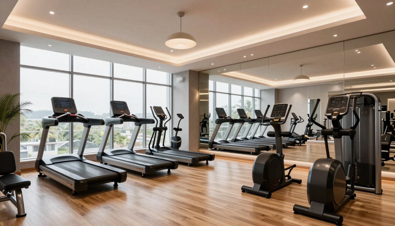 Luxe boutique gym interieur