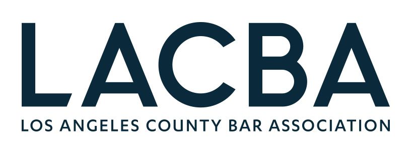 The logo for the los angeles county bar association