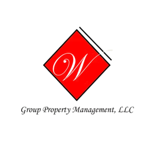 Red diamond with white cursive 