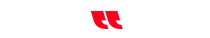 Red quotation mark symbol on a white background.