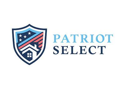 Patriot Select logo with a blue shield icon and blue-black text