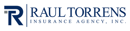 Raul Torrens Insurance Agency, Inc. logo in blue and gray with stylized &ldquo;RT&rdquo; monogram