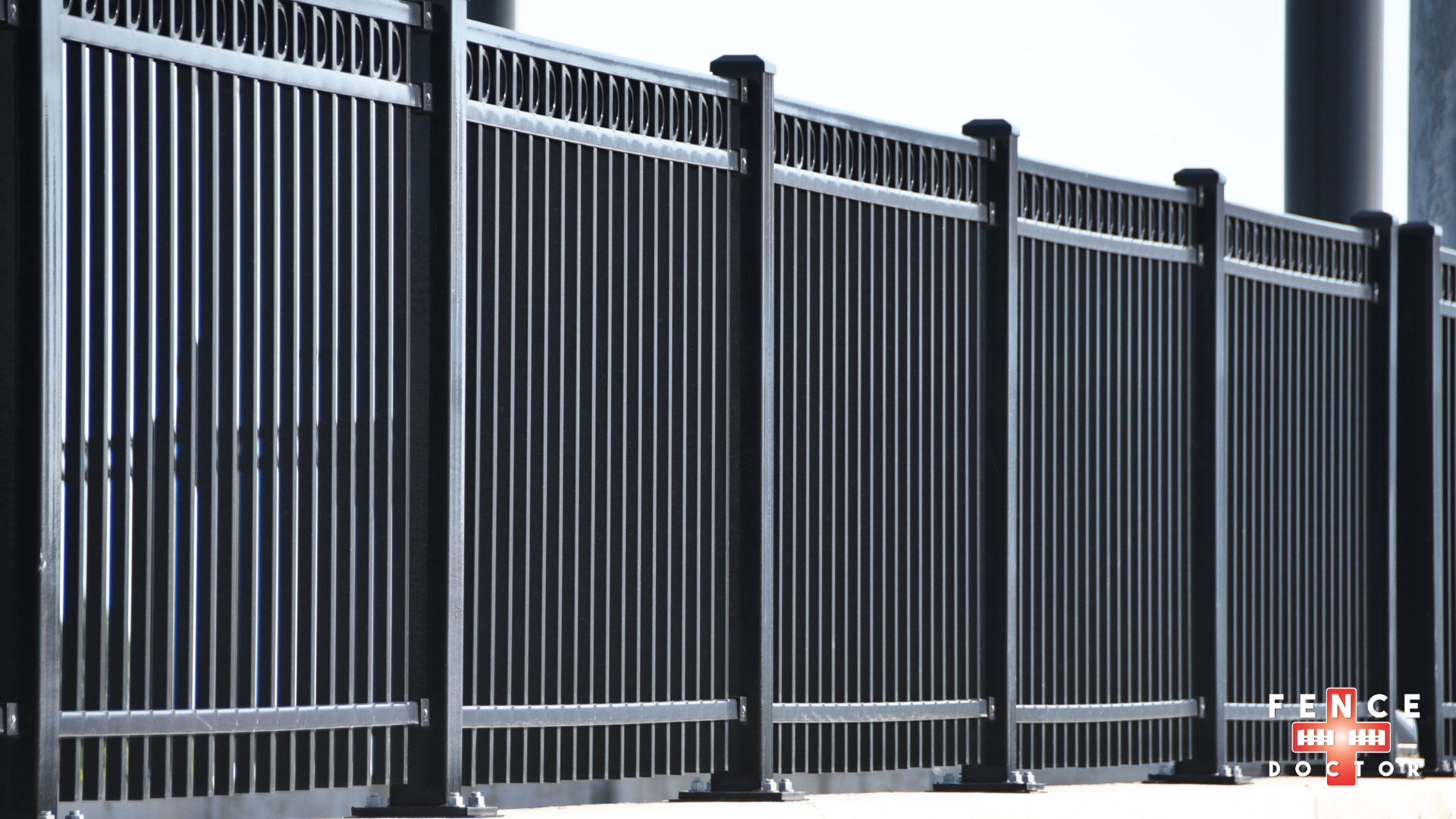 A metal commercial gate in Columbus Ga by The Fence Doctor