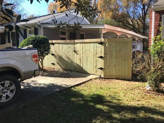 wooden fence
