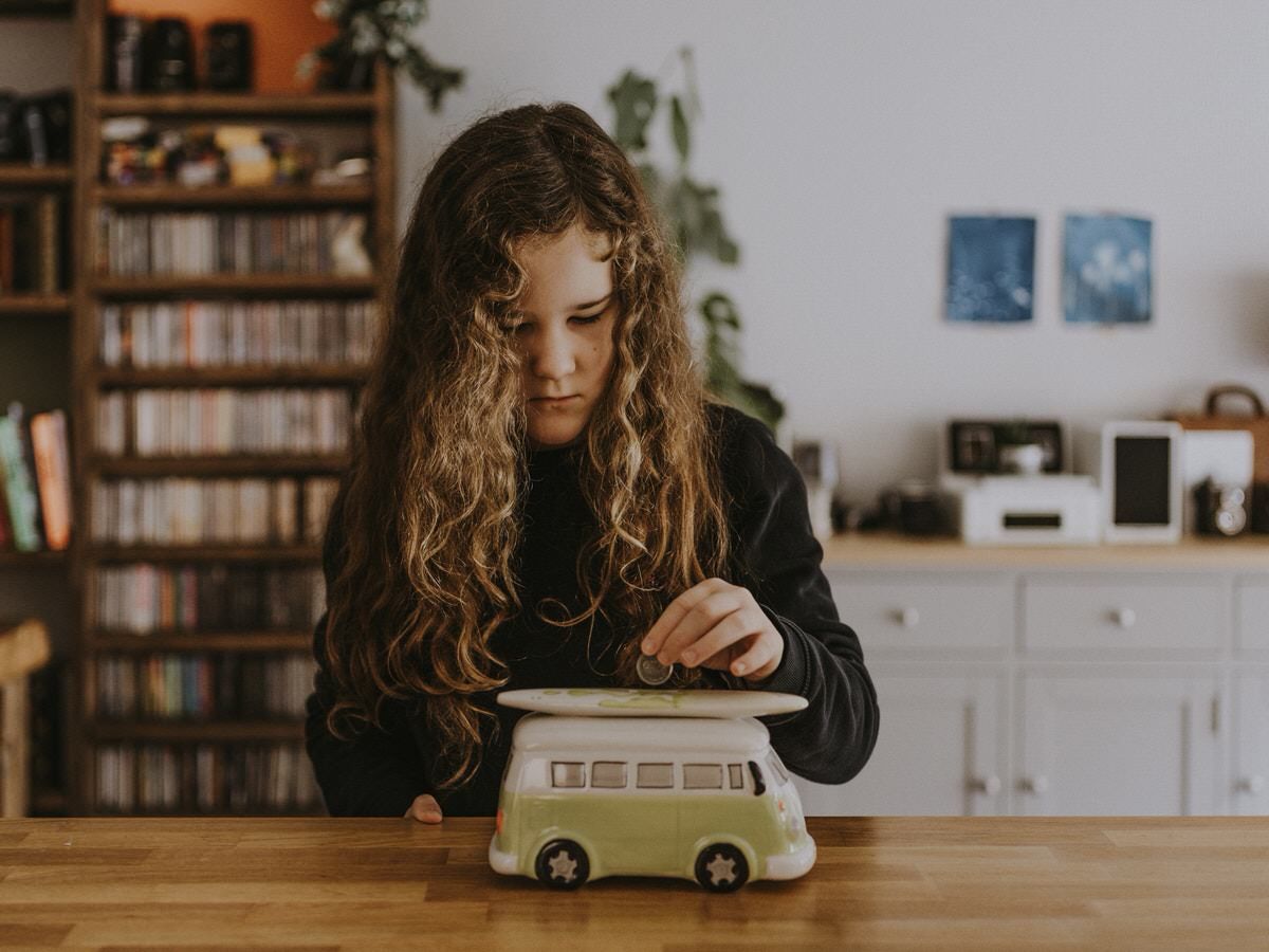 A young person saving for retirement.