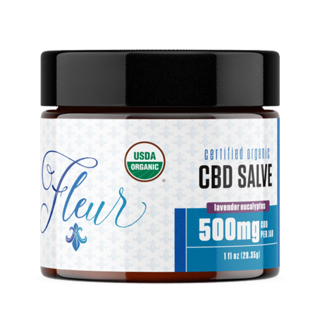 500mg Organic CBD Salve 1 oz
