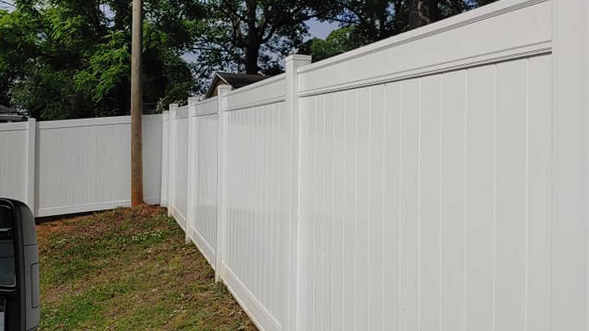 White Vinyl Fence — Vale, NC — Catawba Valley Fence