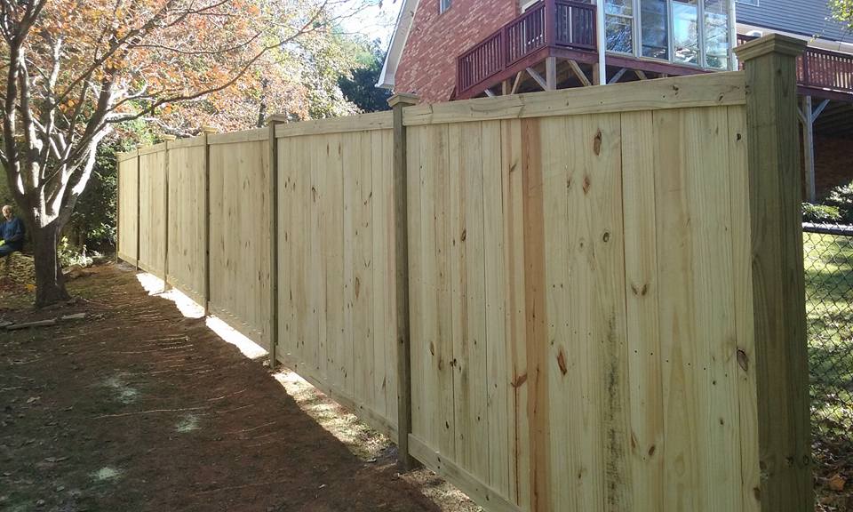 Custom Residential Wood Fence — Vale, NC — Catawba Valley Fence