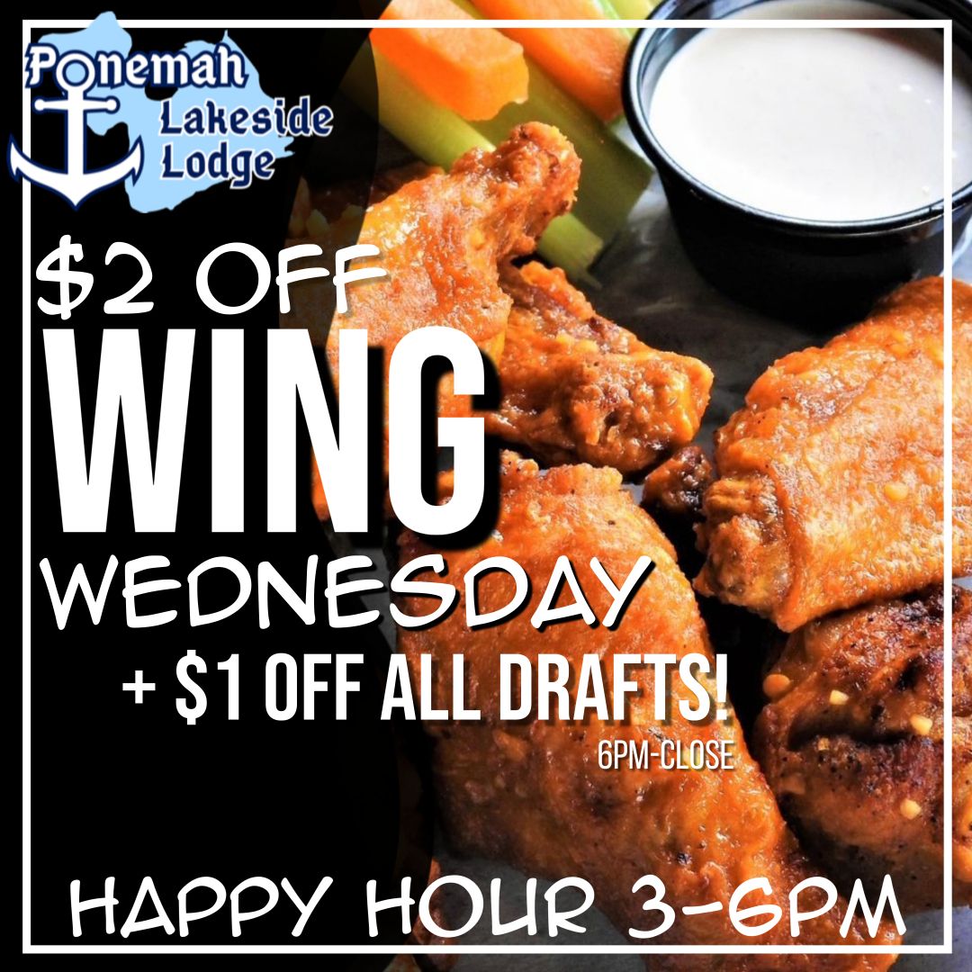 SPECIALS Ponemah Lakeside Lodge Fenton, MI