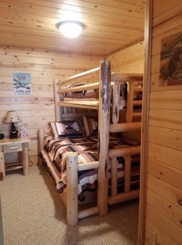 Wooden bunk beds