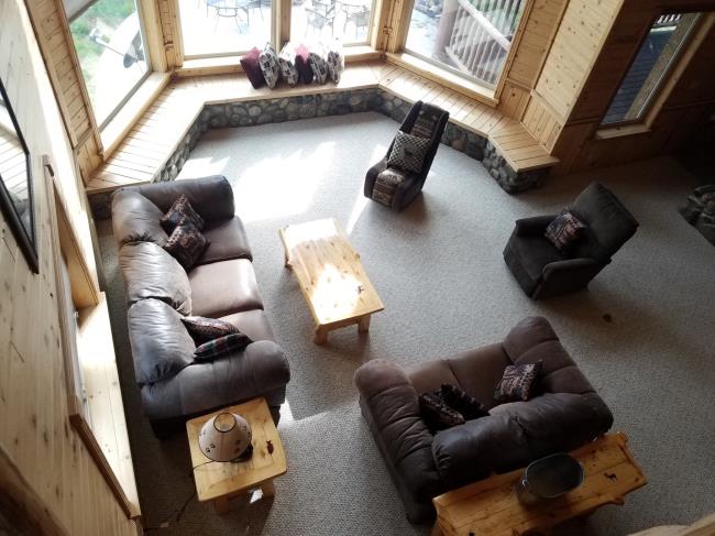 Living room with couch and sofa