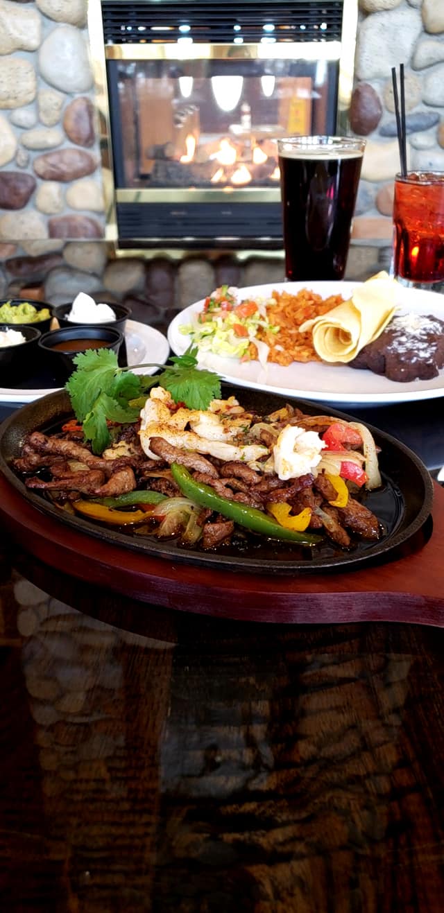 Plate of fajitas
