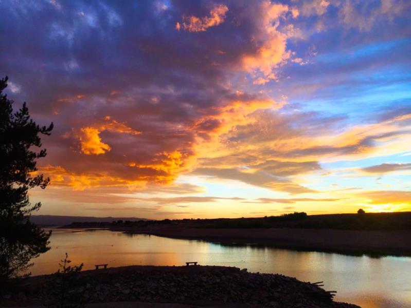 Sunset on a lake