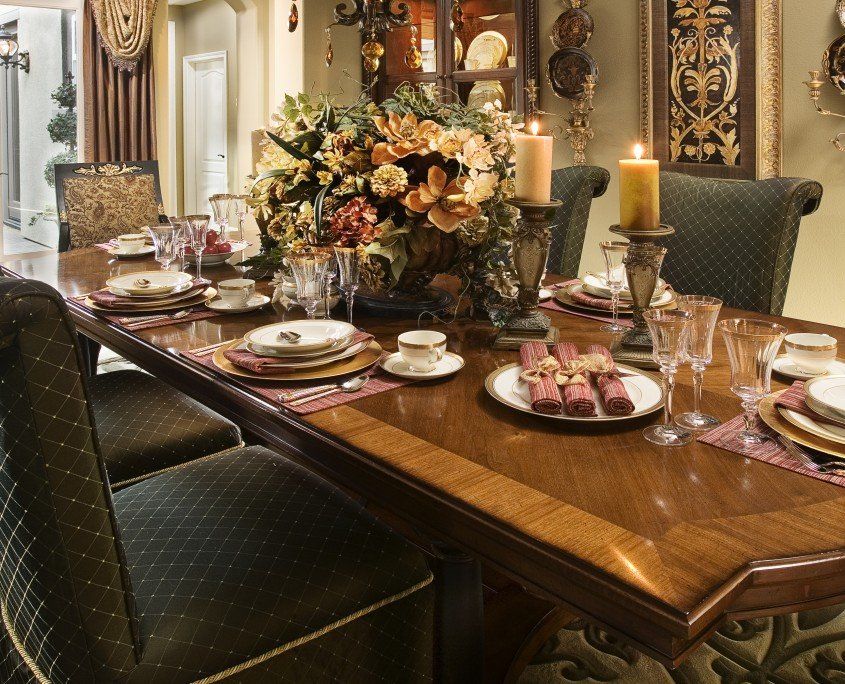 Interior Affairs - Formal Dining Room Designs- Complete Home Design Services Orange County CA 714-970-8000