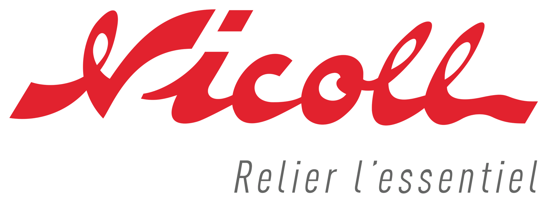 Logo de Red Nicoll avec le texte « Relier l'essentiel » en gris en dessous.