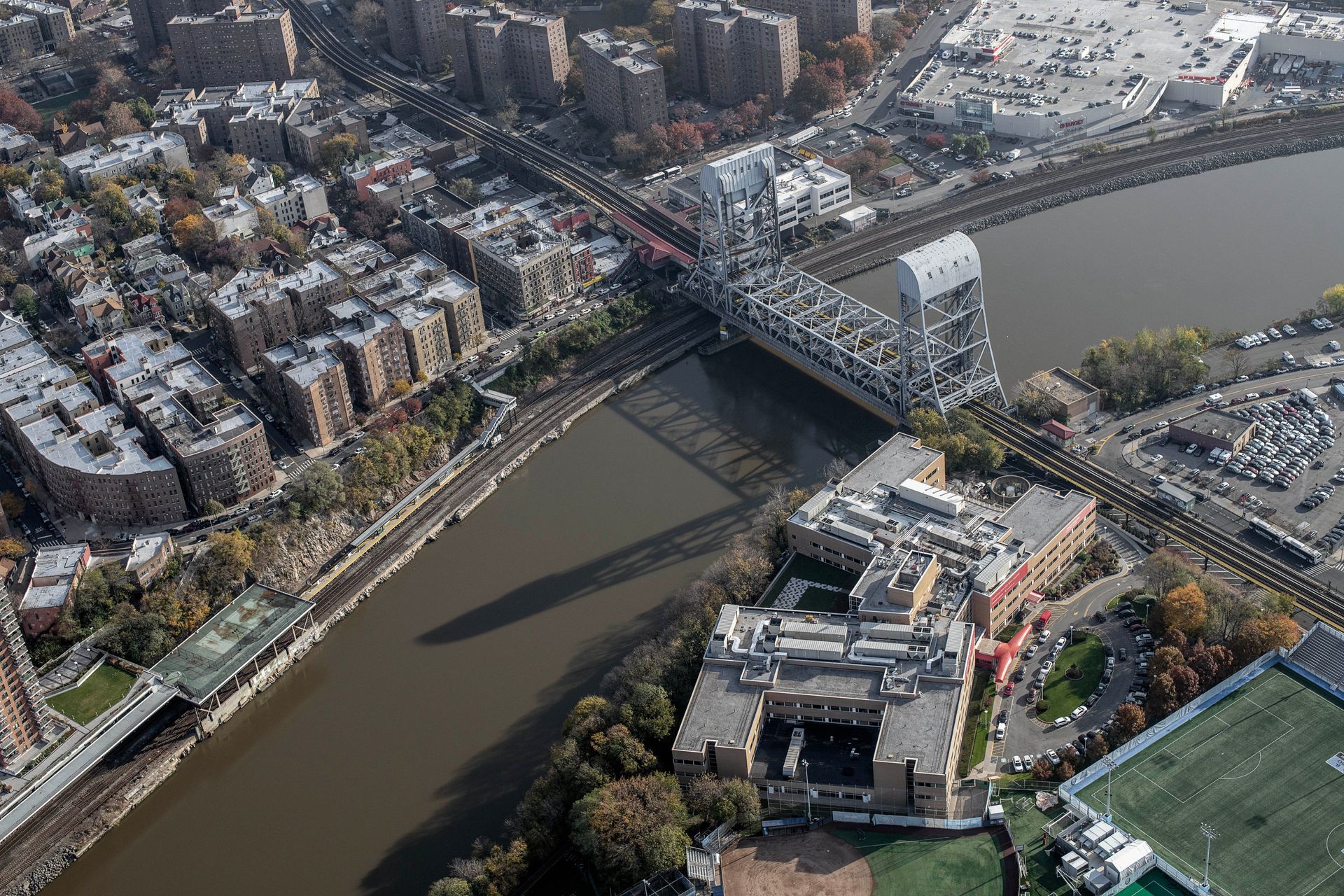 Aerial view of the bronx