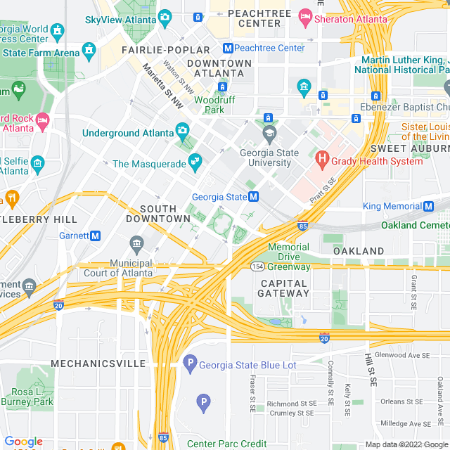 Map of business location