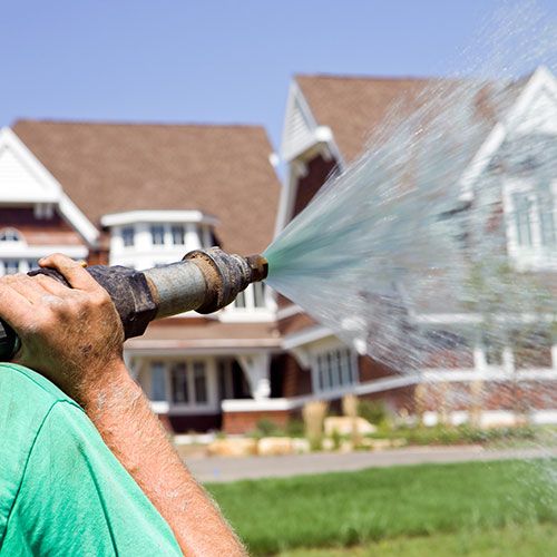 Hydroseed Watering a New Lawn — Rancho Cucamonga, CA — Bill's Hydroseed Hydroseed Watering a New Lawn — Rancho Cucamonga, CA — Bill's Hydroseed