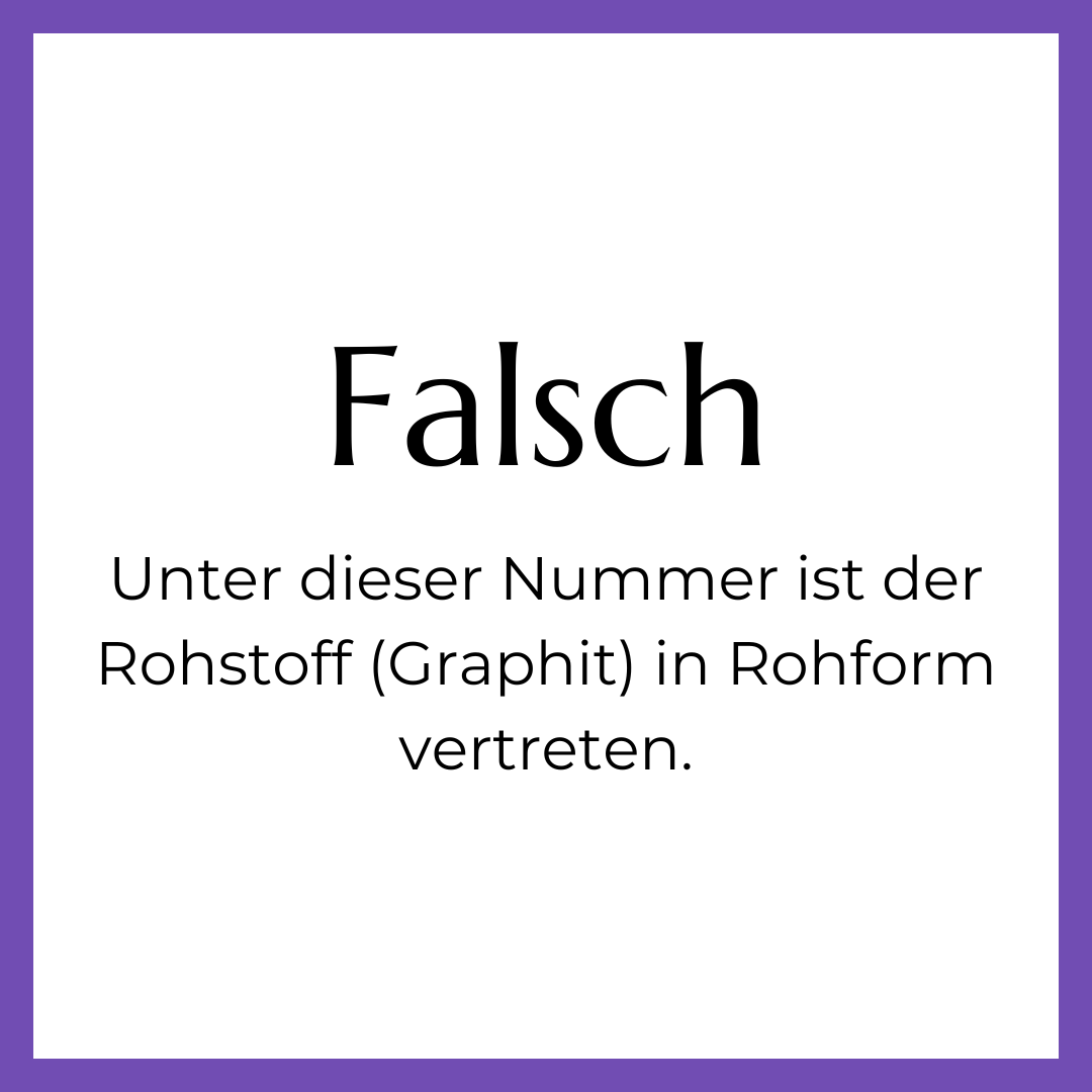 Ein weißer Hintergrund mit violettem Rand und dem Wort „falsch“ darauf.