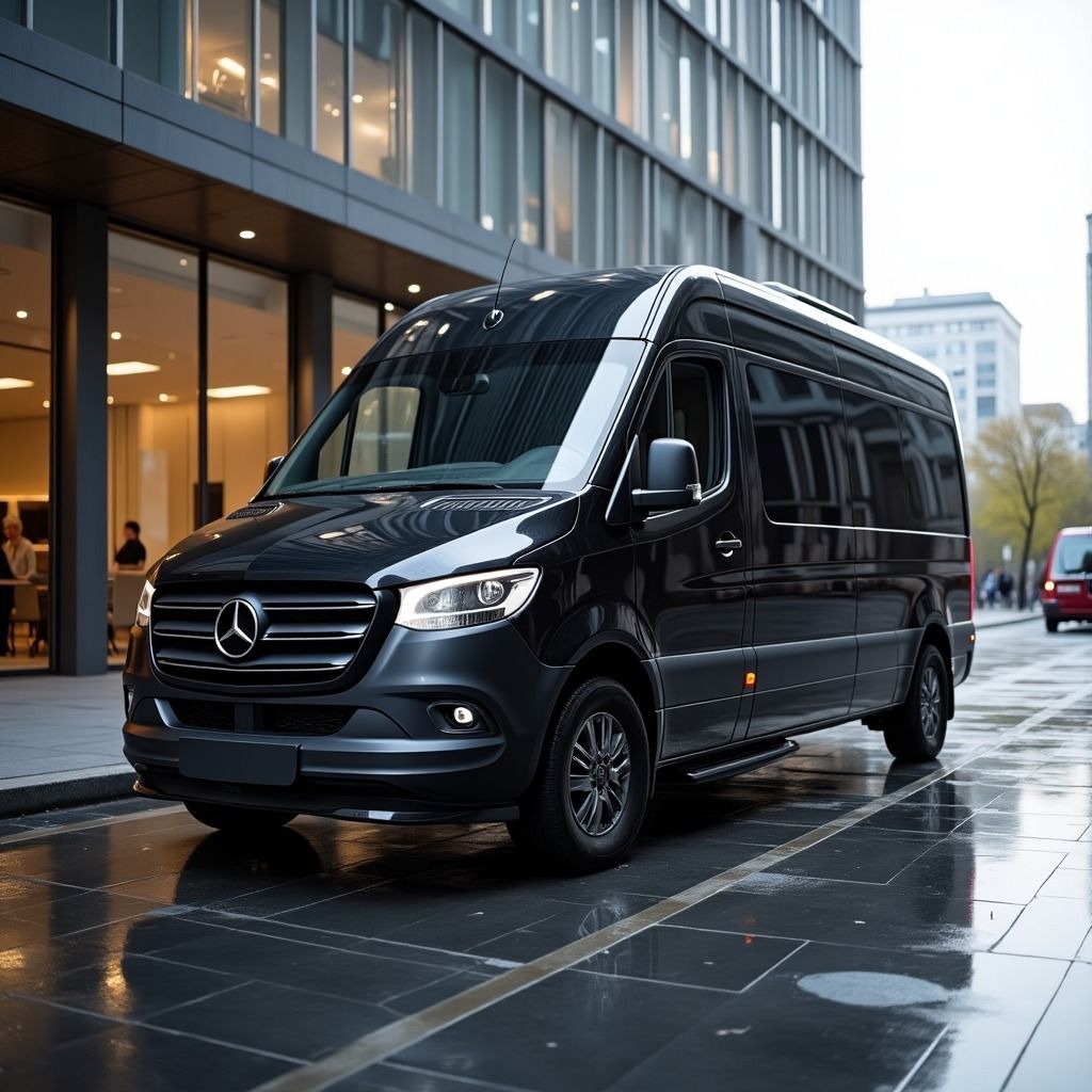 Mercedes Sprinter executive limo for corporate group transportation Orlando