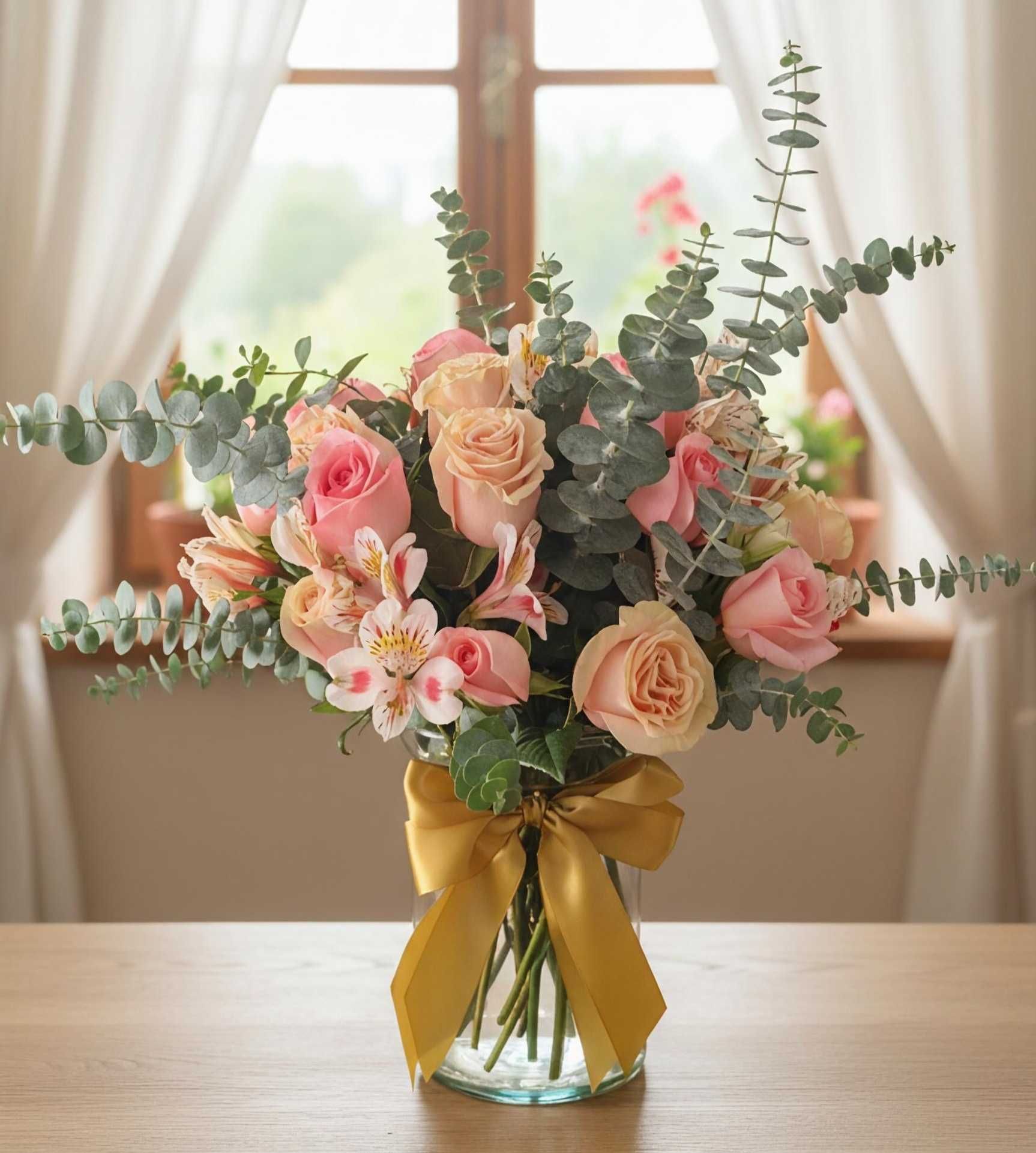 Arreglos florales base cristal