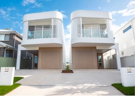 A Modern White Duplex — Corrimal Discount Tiles and Bathroomwear in East Corrimal, NSW