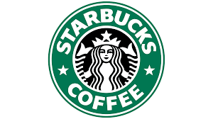 Starbucks Coffee logo: green circular emblem with white text and a siren icon