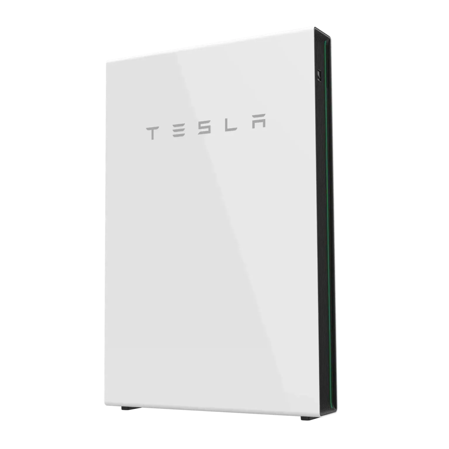 White Tesla Powerwall home battery.