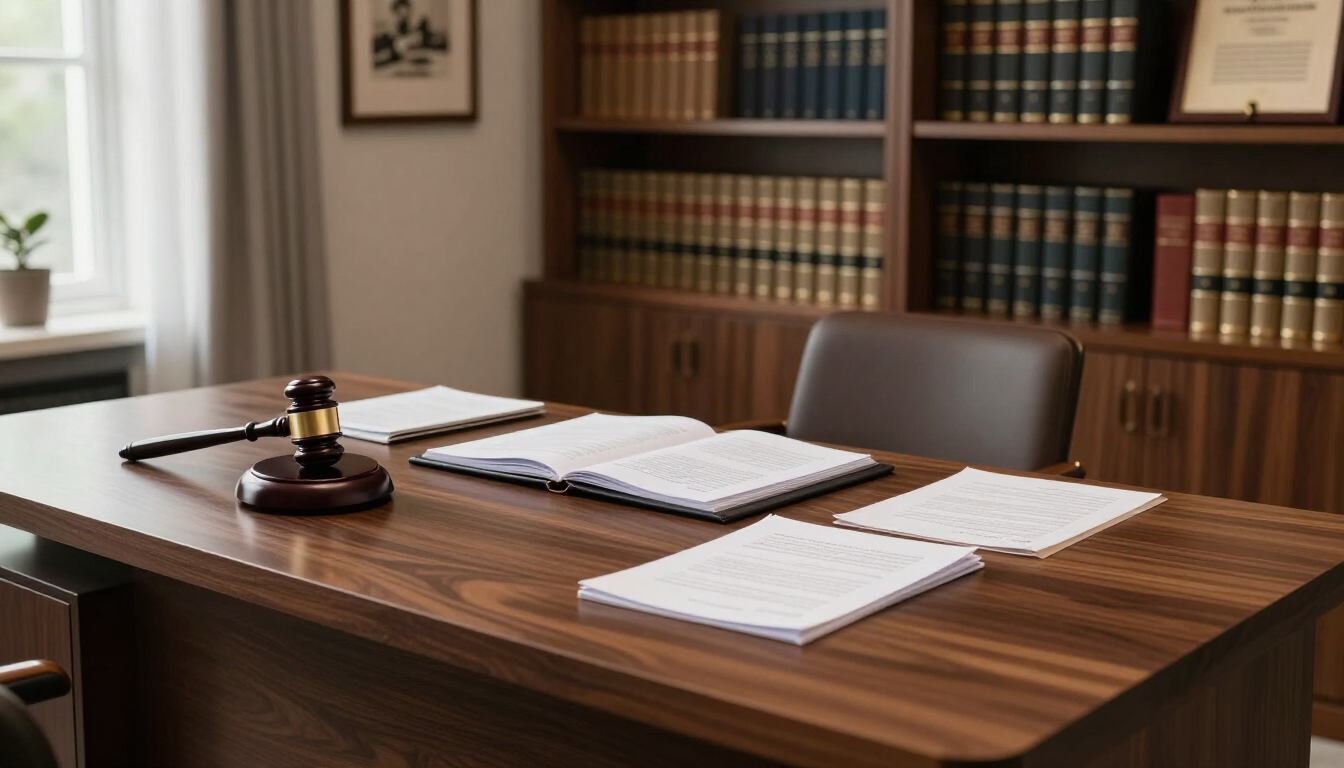 A professional legal consultation discussing workers compensation rights in Massachusetts.