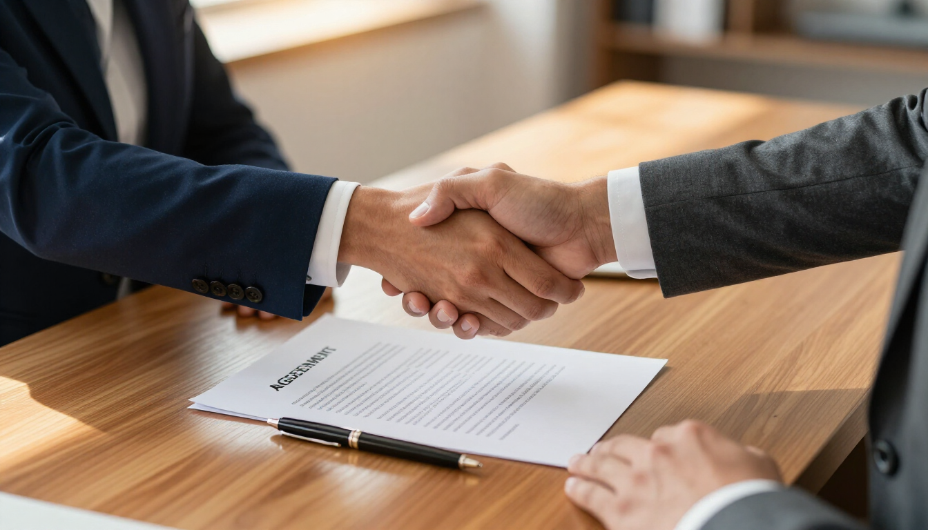 Legal Settlement Handshake