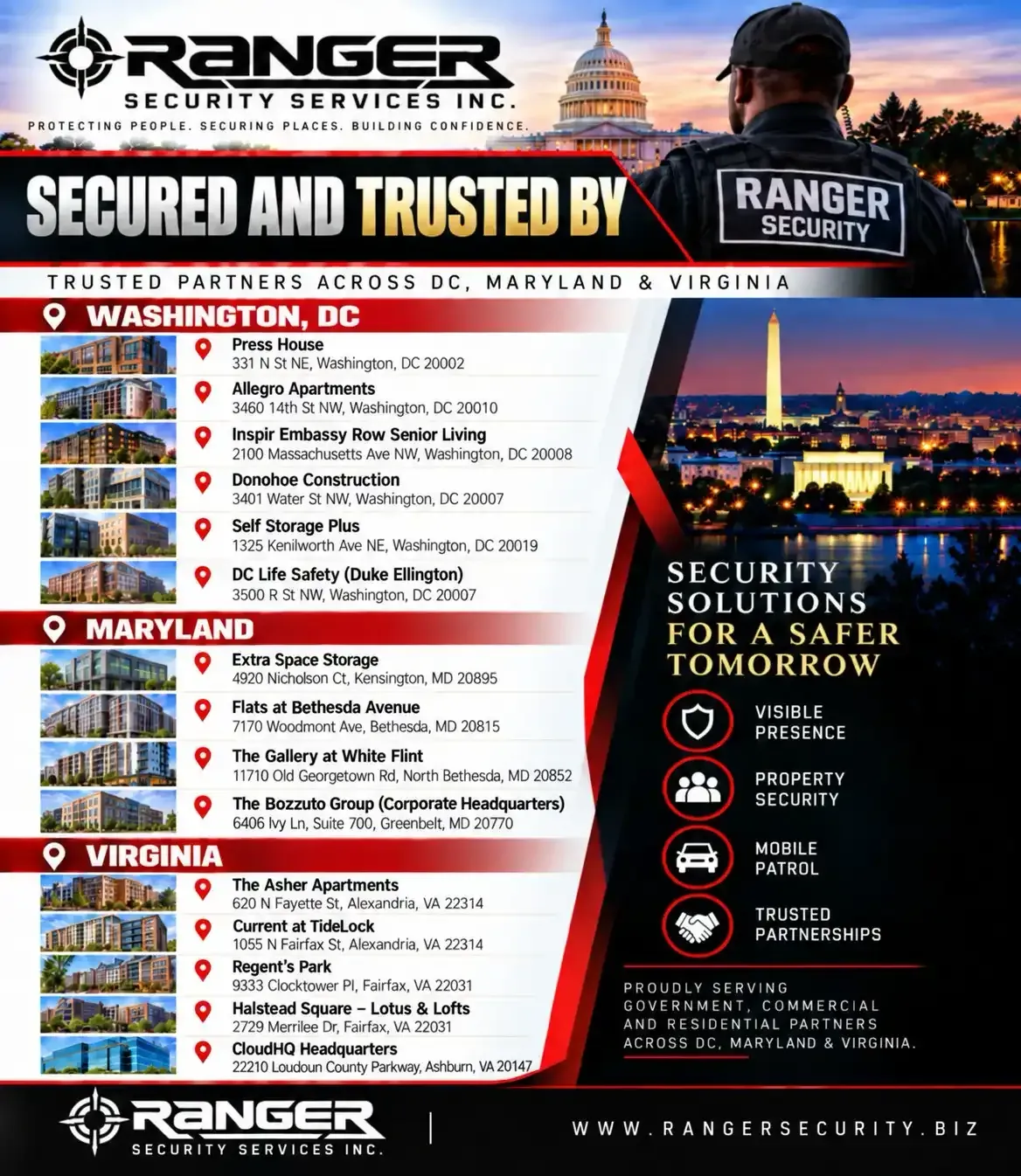 security services across washington dc, md, and va