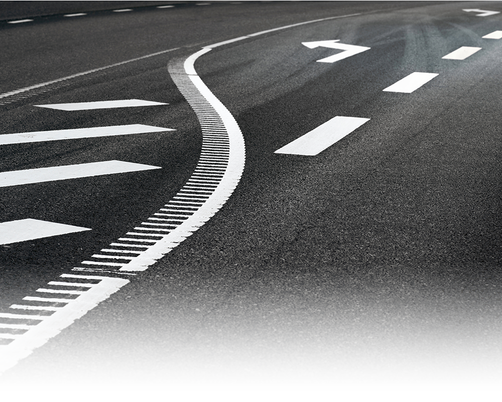 road lines and markings
