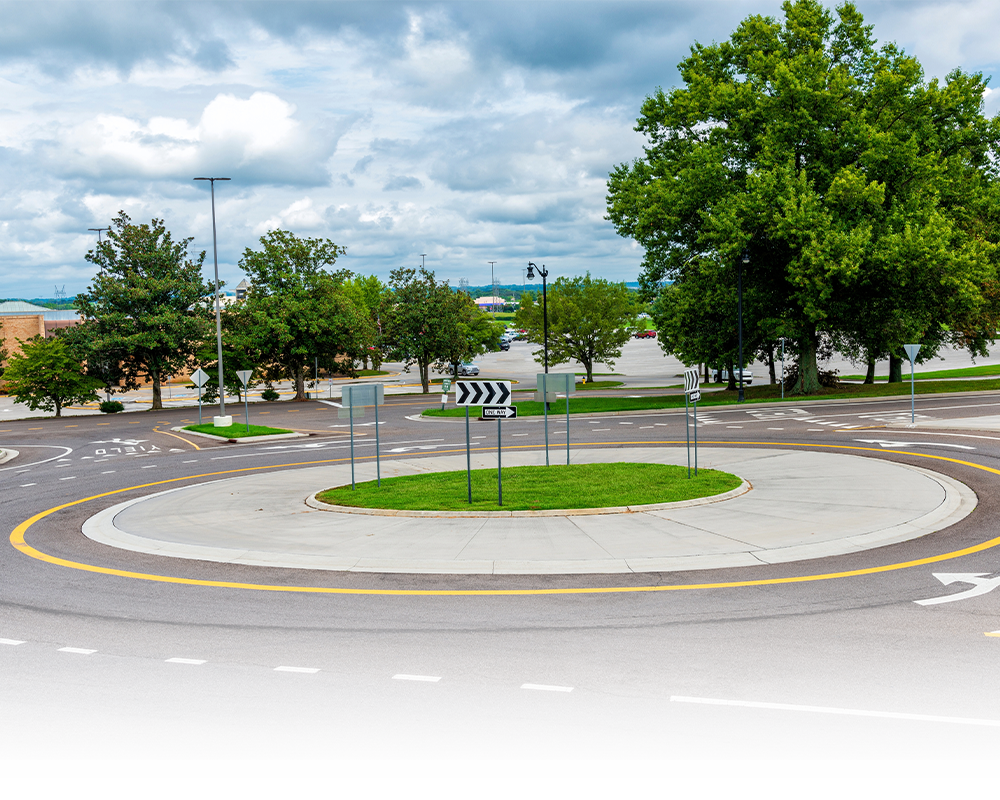 a roundabout