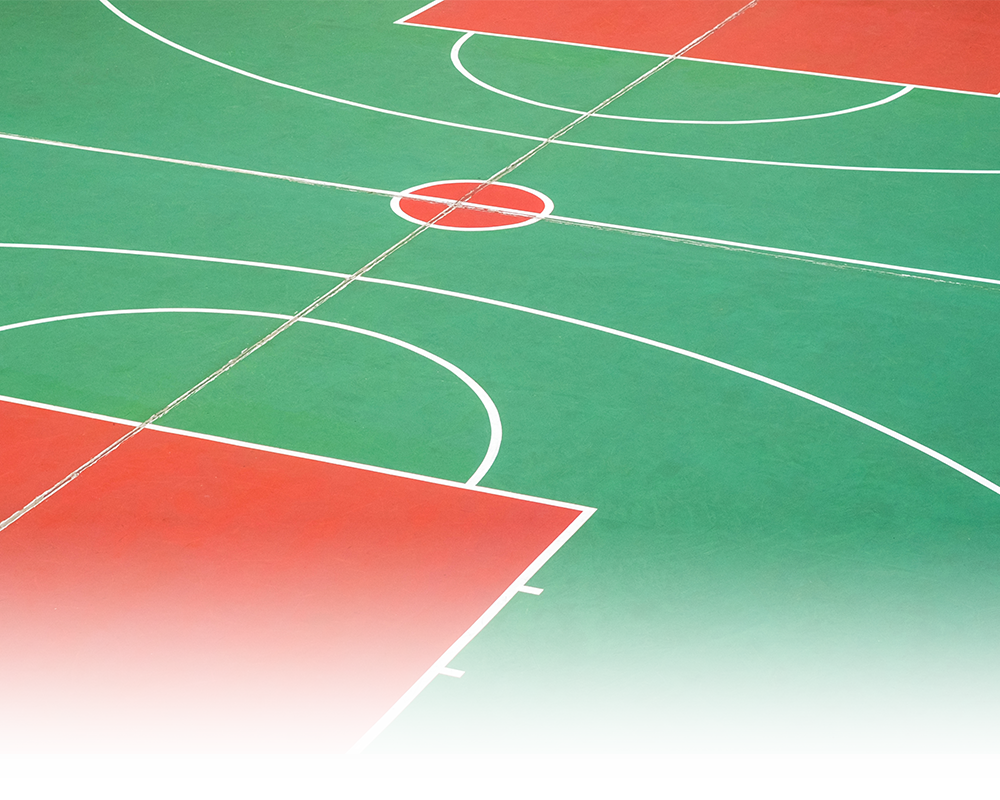 red and green sports court