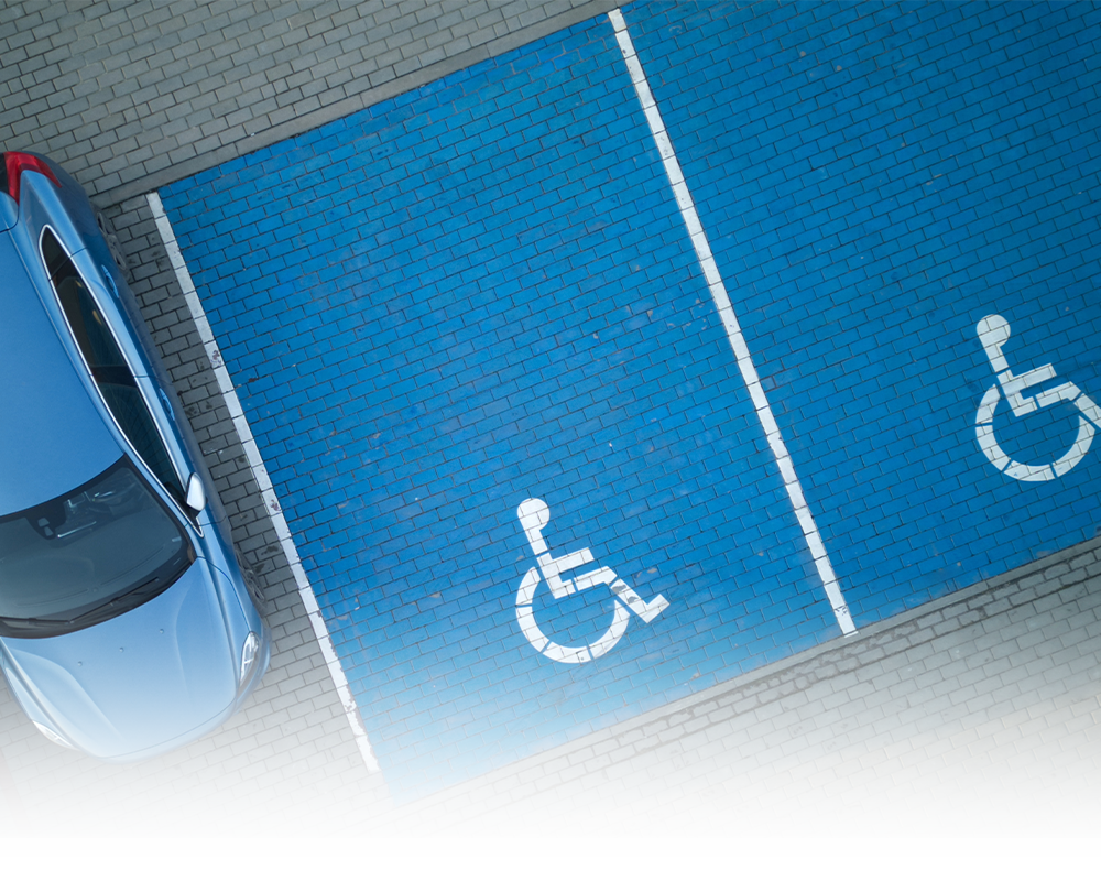 handicap parking slots