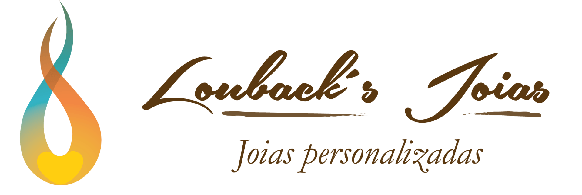 A logo for louback 's joias joias personalizadas