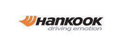 The hankook driving emotion logo is on a white background.